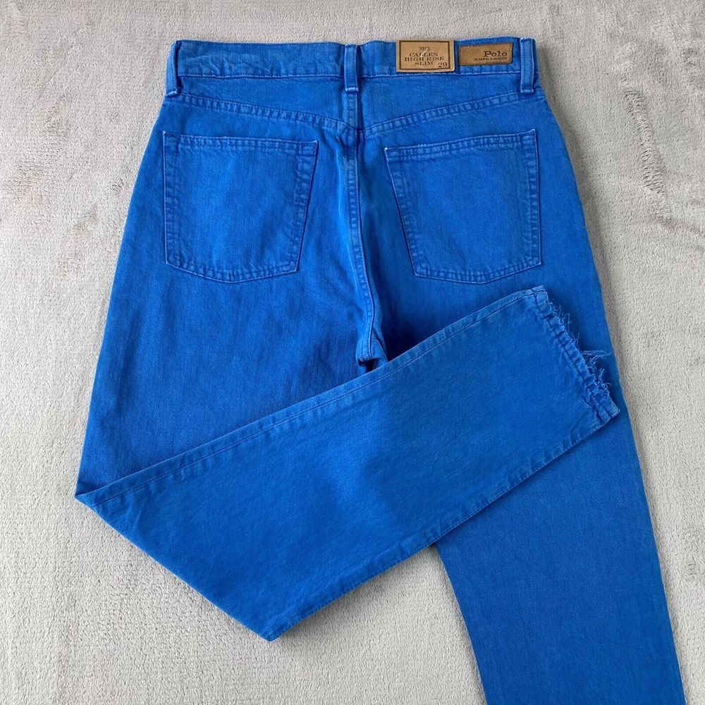 Polo Ralph‎ Lauren Jeans 29x29 Blue Callen High-Rise Slim Fit 13 oz Denim NWT